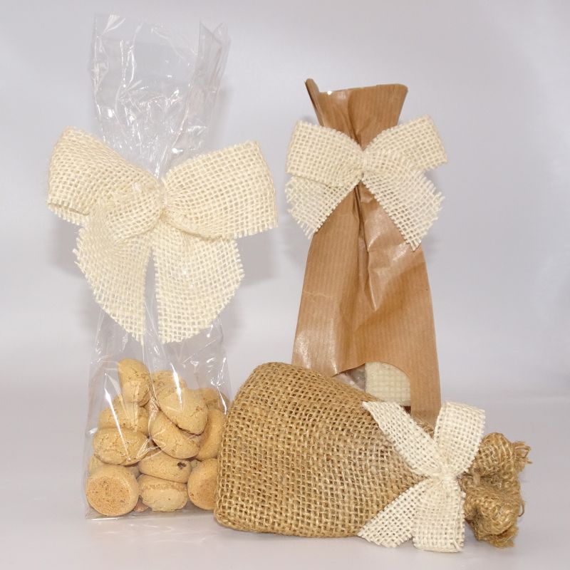 2-Flügel-Schleife aus Jute