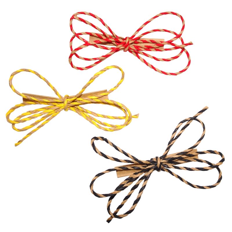 6-Flügelschleife aus Papierkordel