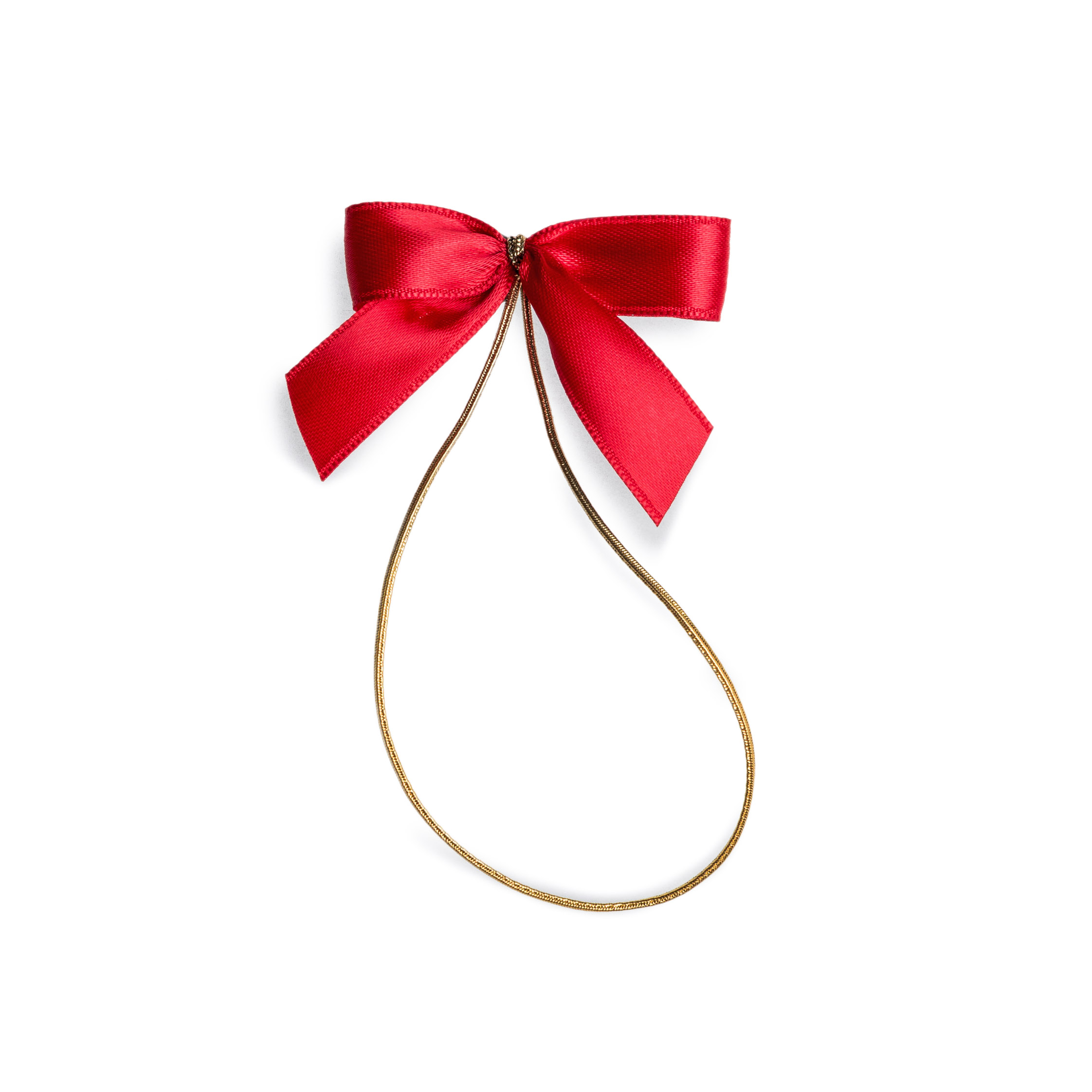 2-Flügelschleife aus Satinband mit elastischem Umband (Länge 25 cm)