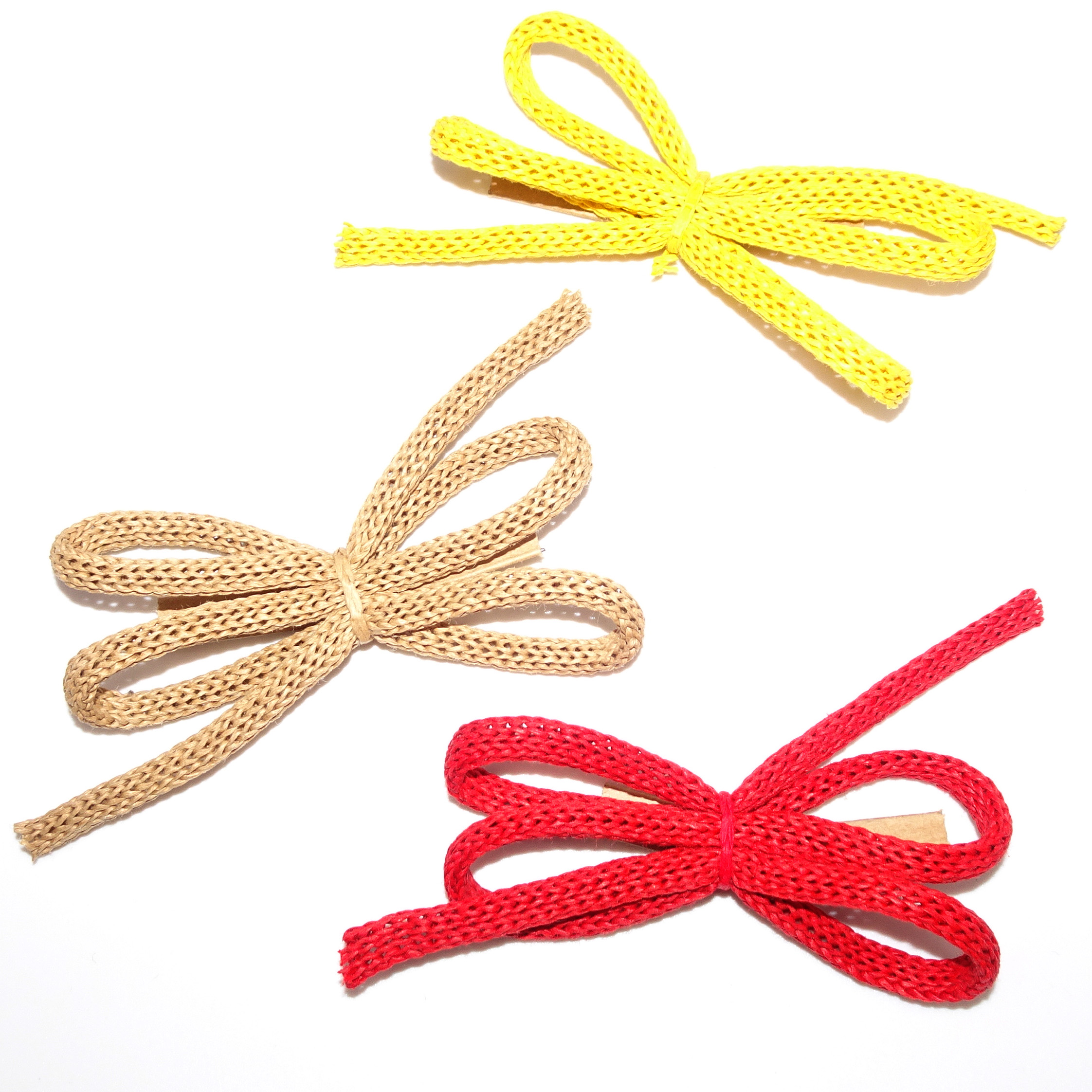 4-Flügelschleife aus Papierkordel